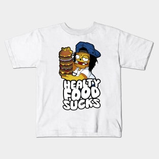 healty food sucks Kids T-Shirt